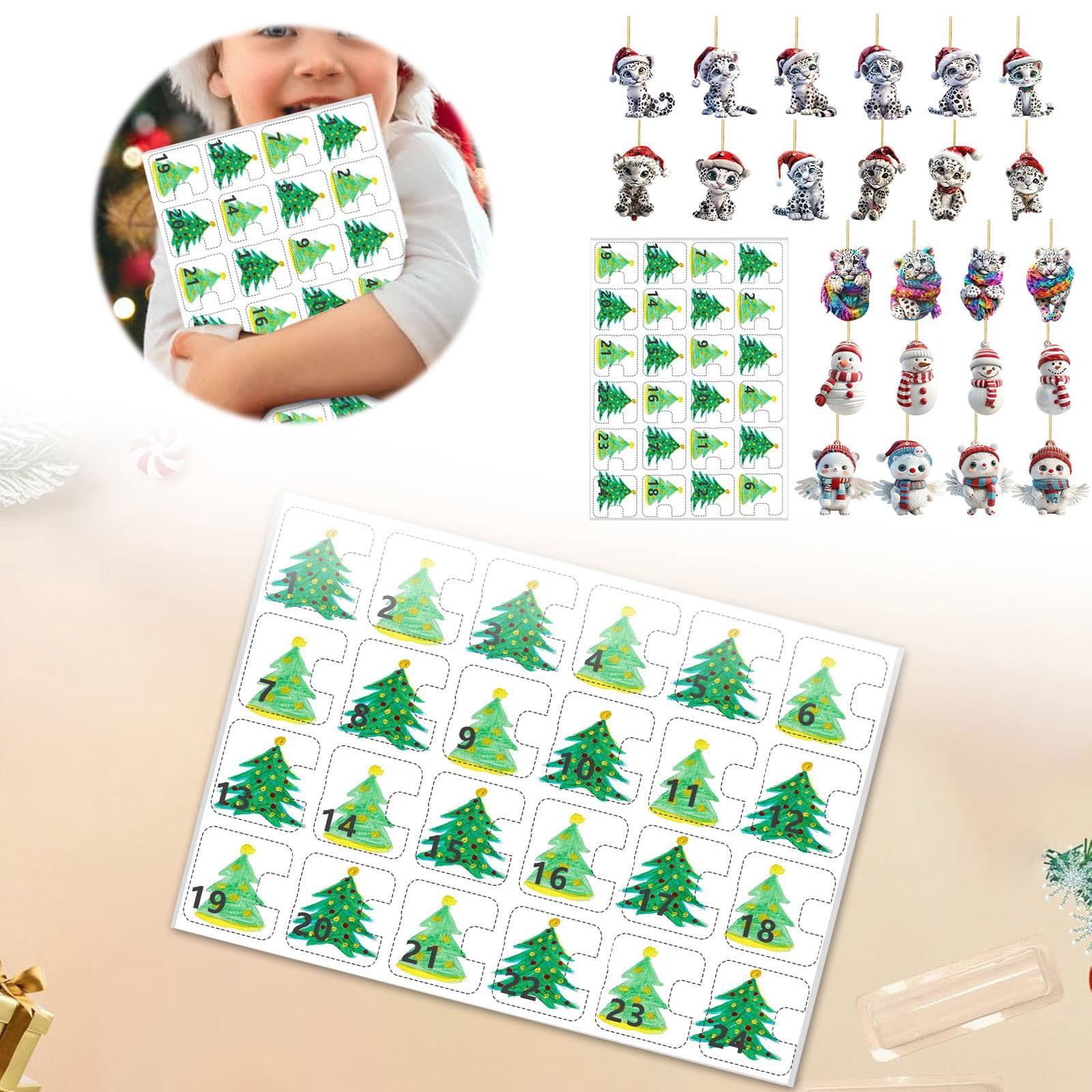 Christmas Holiday Countdown Surprise Advent Calendar with Novelty ...