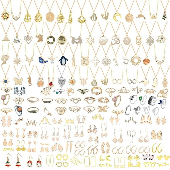 Countdown To Christmas Blind BoxChristmas Jewelry Accessories Set BlindBoxRing Necklace Earrings Christmas 24-piece Set,Christmas Party Gifts And Decor