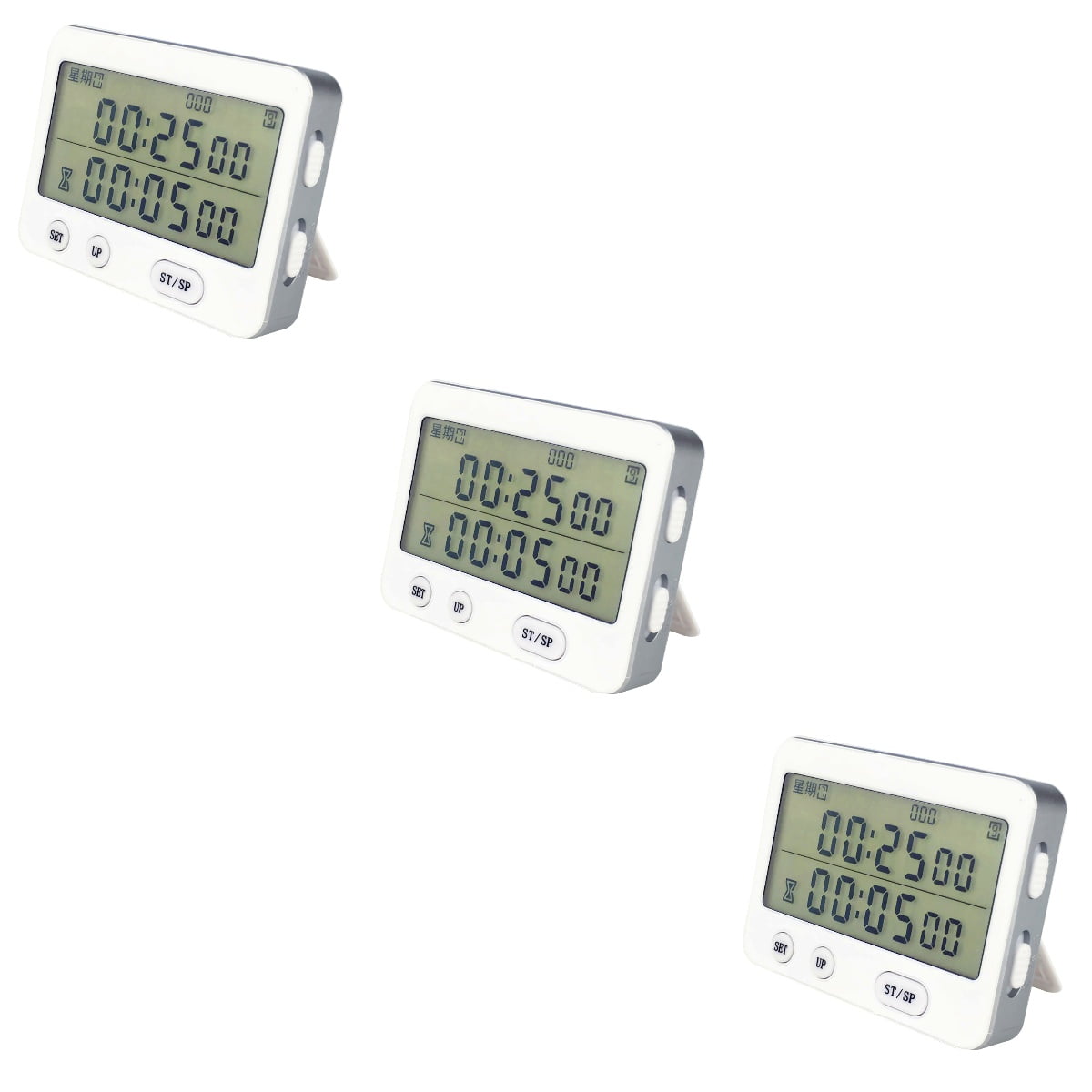 Countdown Clock Time Management Timer 3 PC Alarm Digital Clocks