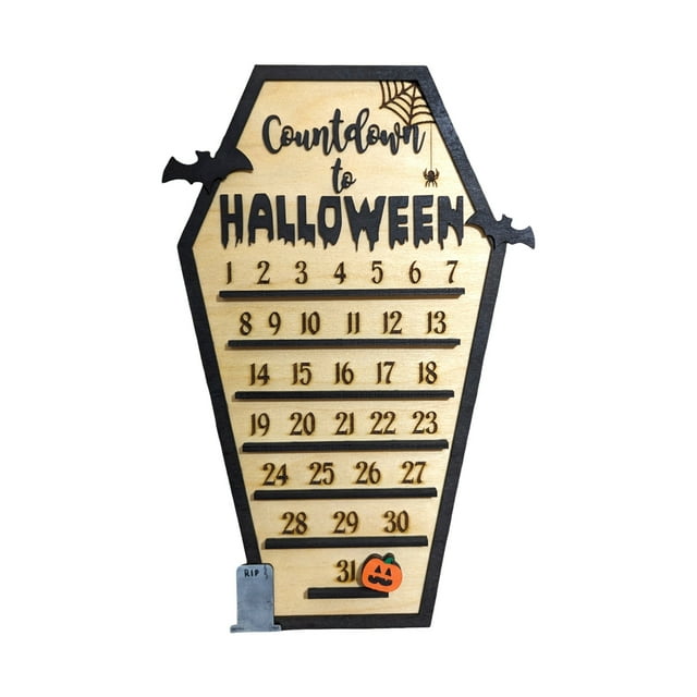 Countdown Coffin Calendar Shaped Countdown Calendar Cutting Countdown