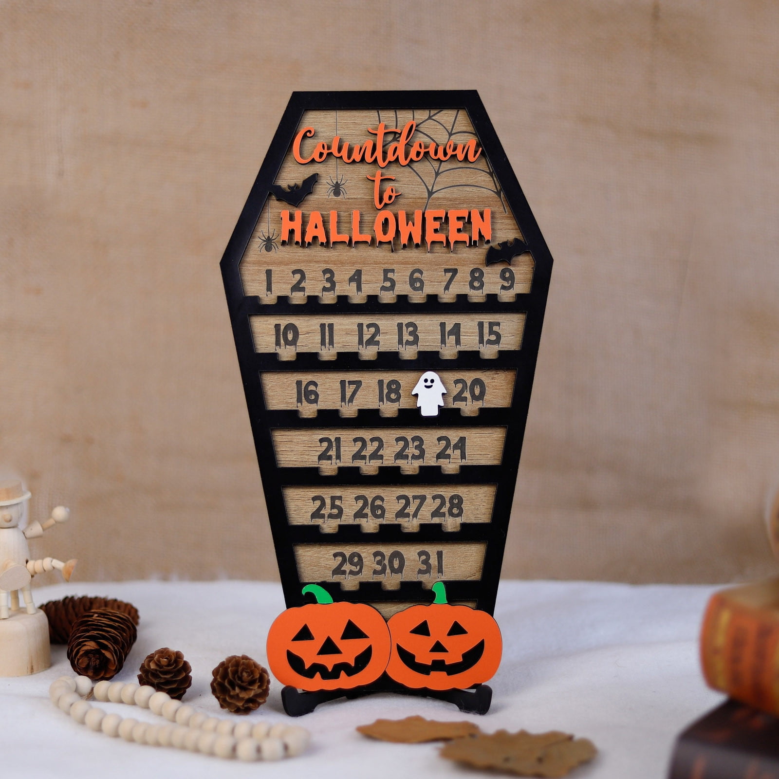 Countdown Coffin Calendar Shaped Countdown Calendar Heart And Brain