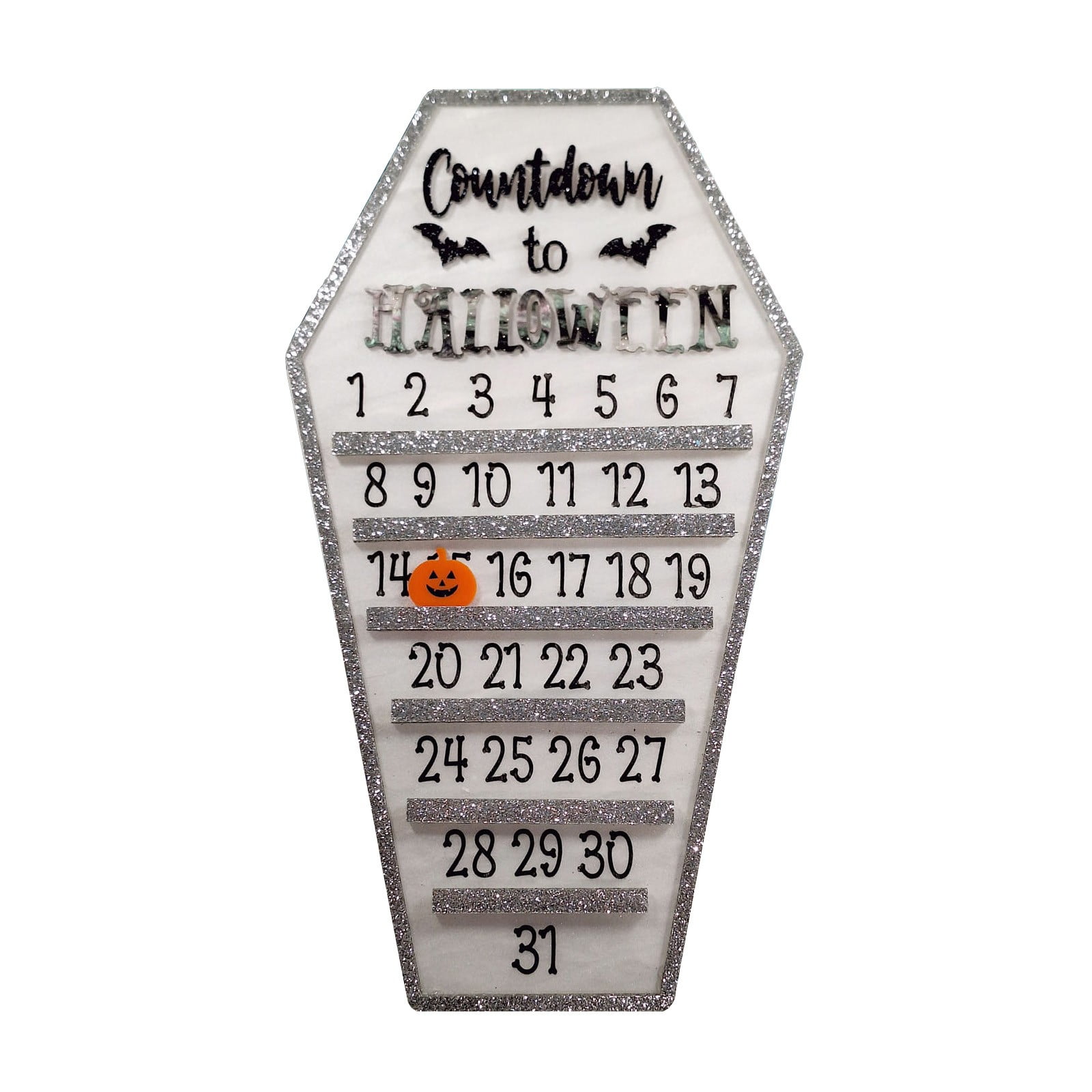 Countdown Coffin Calendar Shaped Countdown Calendar Countdown Calendar