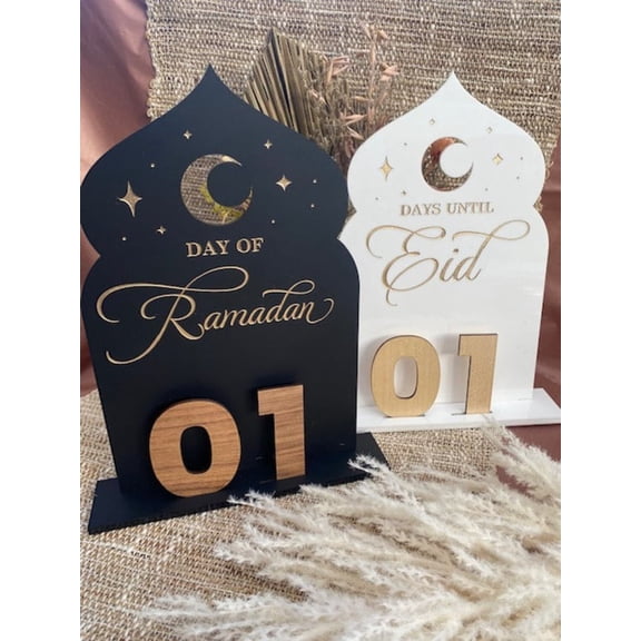 Countdown Days of Ramadan & Eid | Eid Decor, Ramadan Decor, Countdown Sign, Ramadan Gift