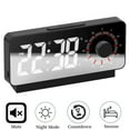 thumbnail image 1 of Countdown Digital Alarm Clock with Snooze Function, 7.4" Large Digital LED Mirror Clock Brightness Adjustable for Desk Bedroom Office School, 1 of 10