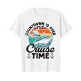 thumbnail image 1 of Countdown Is Over It's Cruise Tim Vintage Retro White Cotton T-Shirt, 1 of 5