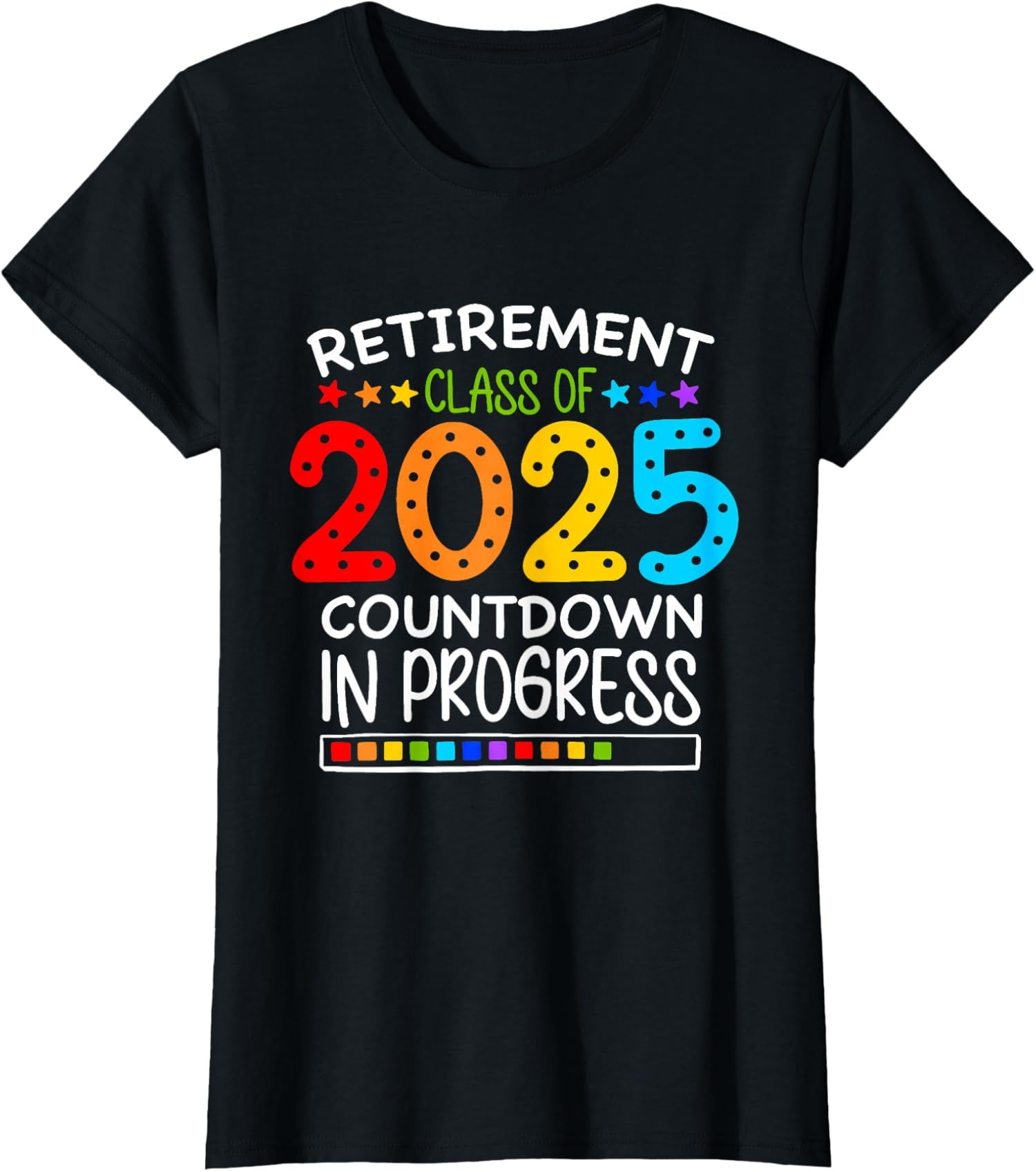 Countdown Loading Retirement Class Of 2025 Teacher Ladies' Crewneck T