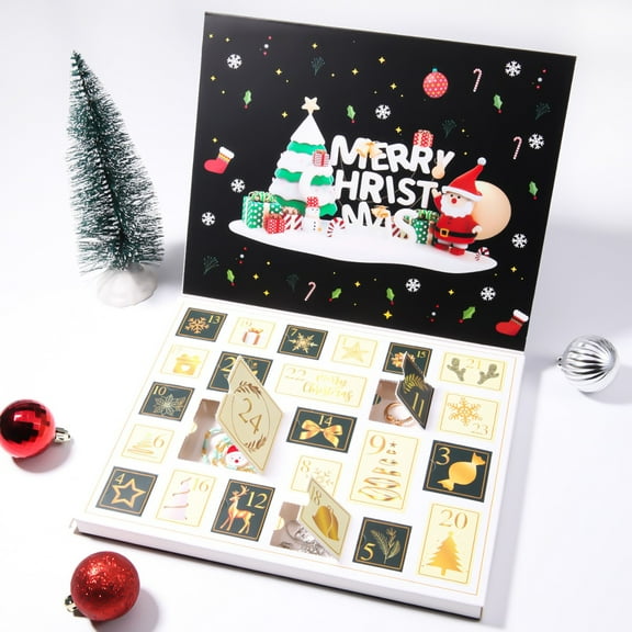 24 Day Advent Calendar Surprise Blind - Christmas Countdown Set for Family Kids Festive Daily Joyful Celebration