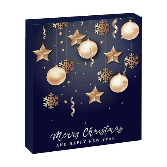 Countdown Sets 24 Day Advent Calendar Surprise Blind for Christmas Festive Daily Family for Kids and Adults Celebrating Holiday