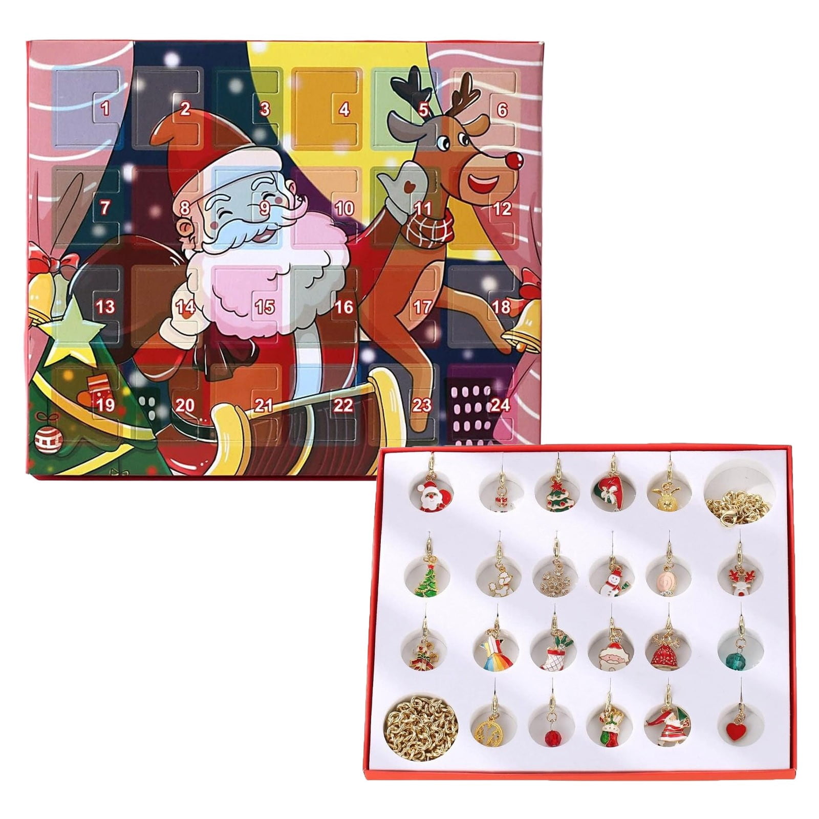 Countdown Sets 24 Day Advent Jewelry Kit for Girls and Women – DIY ...