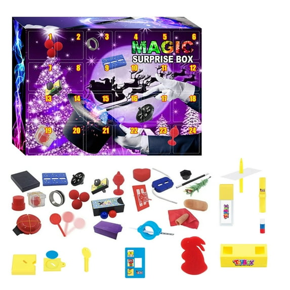 Advent Calendar 2022 Christmas Countdown Set 24 Days Of Holiday Surprises Toys Bulk Festive For Kids