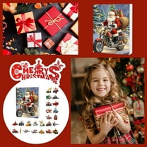 Countdown Sets Advent Calendar with 24 Collectible Cars Trains and Planes for 2024 Christmas Celebration and Holiday Count Down