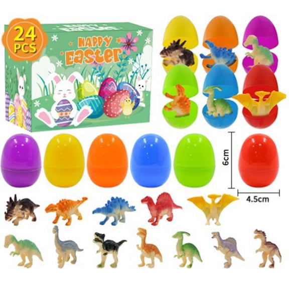 Countdown Sets Easter Egg Print Painted Open Egg Dinosaur for Activities and Holiday Celebrations
