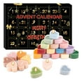 thumbnail image 1 of Countdown Sets Festive Scents Aromatherapy Candle Advent Calendar Christmas Valentine's Day Edition Wax Candles Seasonal Fragrances Holiday Cheer Relaxation for, 1 of 8