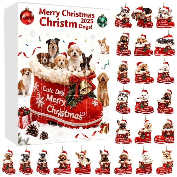 Countdown Sets for 2025 Advent Calendar 24 Boots Countdown Kit Daily Surprises with 2D Boots Artwork