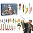 thumbnail image 1 of Fishing Advent Calendar Set Christmas Countdown for Fishing Lovers Unique Blind Fishing Holiday Present Activity Kit, 1 of 8