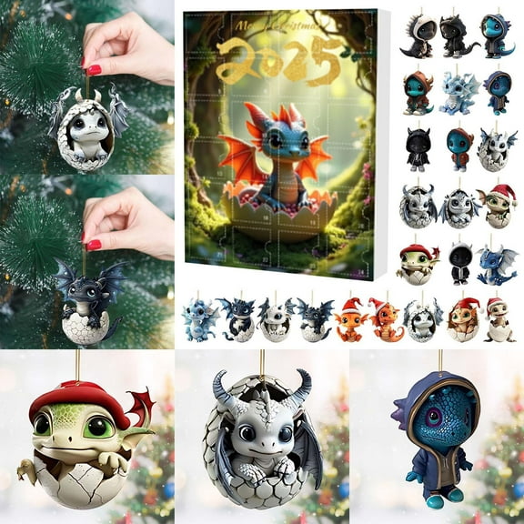 Countdown Surprise Advent Calendar With 24 Festive Themed Mystery For Kids Holiday Celebration