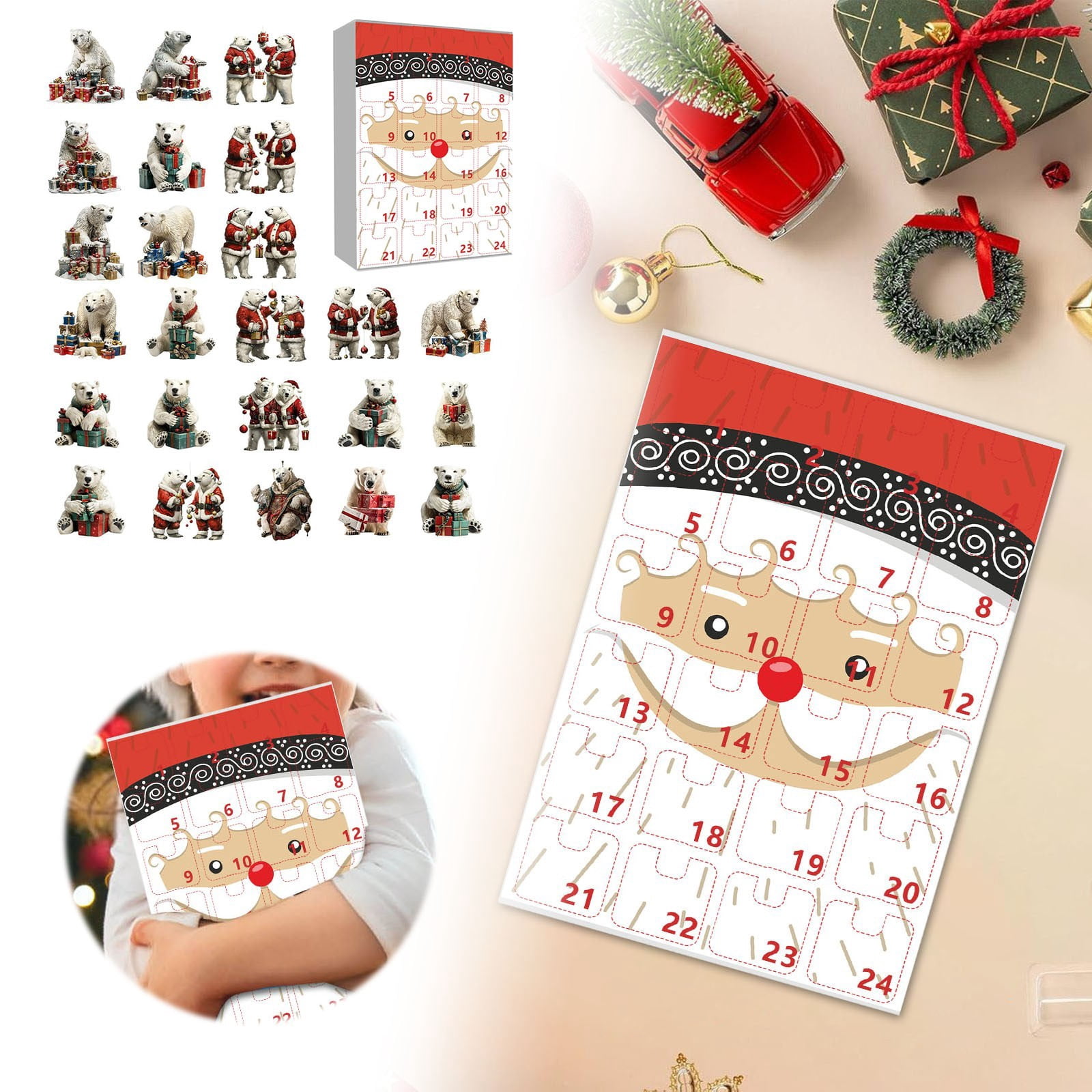 Countdown Surprise Advent Calendar With Novelty Hanging For Kids ...