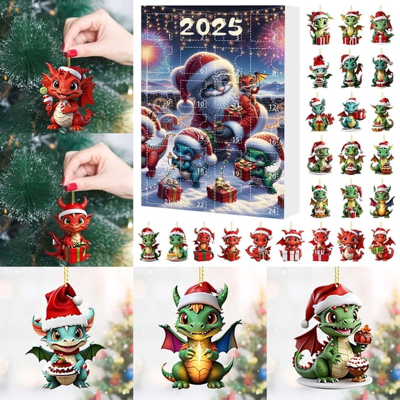 Countdown Surprise Blind Set Mystery Advent Calendar Collectible Toy for Kids and Adults Theme with Chinese Zodiac Design