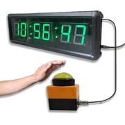 Ledgital Large Stopwatch with Tap Button, Shot Clock Countdown Timer with Remote, Suitable for Games, Sports and Recreation, Wall Mount