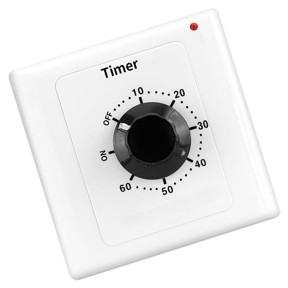 Countdown Timer Control Controller 15A Mechanical Timer Swtiches 86 Panel Timers Switches for Bathroom Fan, Light