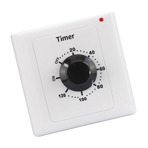Countdown Timer Control Controller 15A Mechanical Timer Swtiches 86 Panel Timers Switches for Bathroom Fan, Light