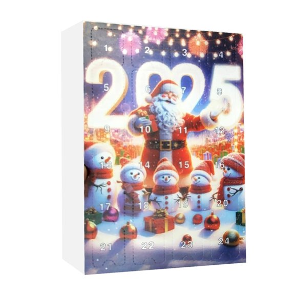 Countdown sets 2 2024 Countdown To Christmas 24 Day Advent Blind 2D Adorable Acrylic Christmas Snowman Ornament Set A