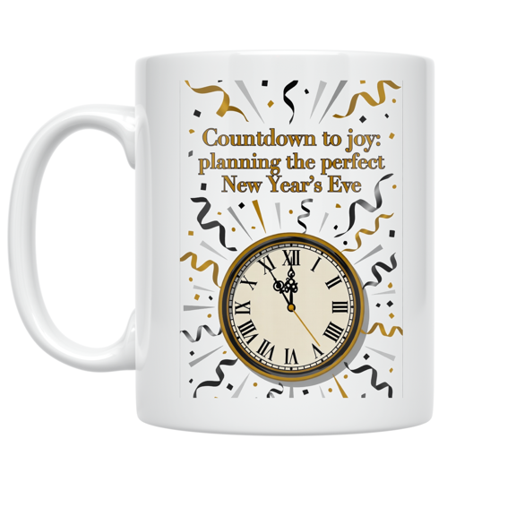Countdown to Joy New Year's Eve Celebration - Party Enthusiast - 11 oz Ceramic Coffee Mug