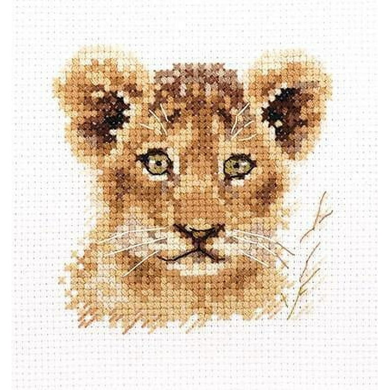 51buyoutgo Elk Cross Stitch Kits for Adults, 11 ct Easy Funny Pre Printed Stamped Counted Cross Stitch Patterns Kits for Adults Beginners Kids