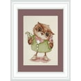 thumbnail image 1 of Counted Cross-Stitch Kit Ice Cream SV-10 Needlework Easy Small Brown Green Bird By NeoCraft Canvas Cotton, 1 of 3