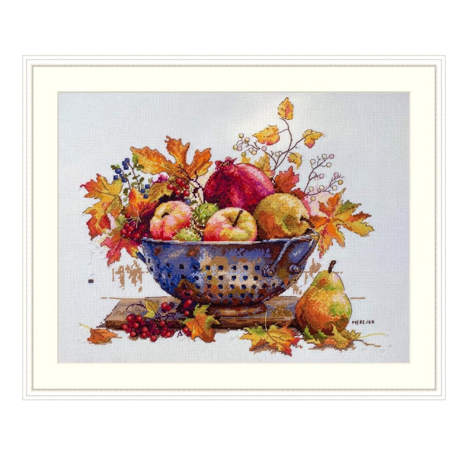 Counted Cross Stitch Kit September Dew, ecru