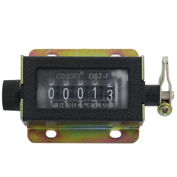 Counter 0~99999 D67-F Mechanical New 5 Digit Tally Manual Hand Click V Cw U WL