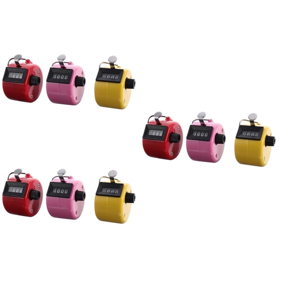 Counter 9 Pcs Sports Supplies Electronic Tally Counters Lap Clicker Digital Plastic Fitness