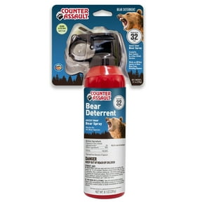 Counter Assault Bear Spray - Bears, Mountain Lions, Coyotes - Long-Range 32ft Distance - Pepper Spray Safety Gear for Hiking & Camping Protection - 2% Capsaicin - 8.1 oz
