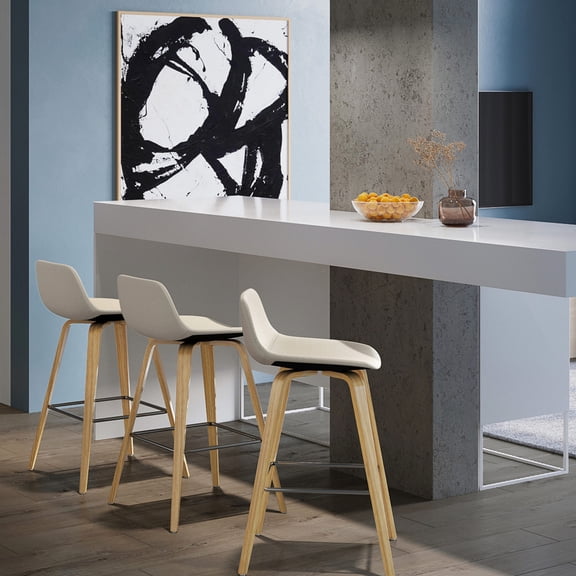 Counter/Bar Height Stools | Retro Design for Family Room Use | Made with Bentwood and Chrome | Solves Comfort Issues