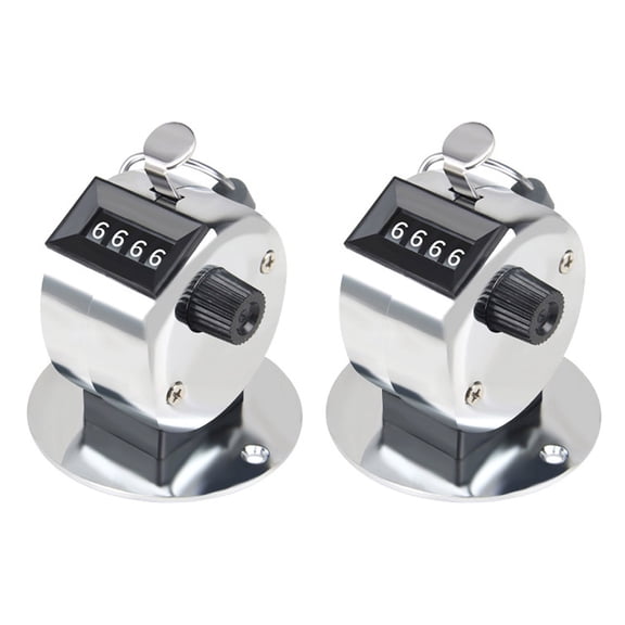 Counter Clickers 4-Digit Number Count Handheld Mechanical Counters Clickers Pitches Counter for Coaching Knitting People