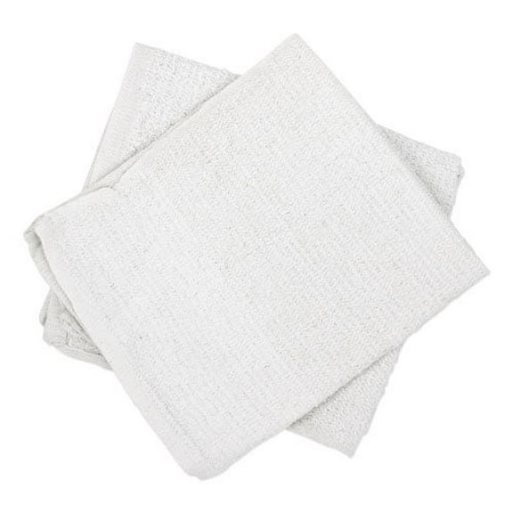 Counter Cloth/bar Mop, White, Cotton, 60/carton | Bundle of 2 Cartons