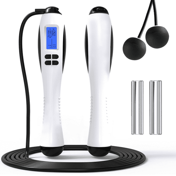 Counter , Cordless Adjustable Skipping Rope , Weighted for Adult, Working out, Exercise, Fitness