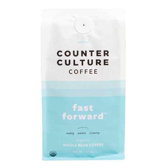 Counter Culture Coffee Fast Forward Blend, Organic, Medium Roast, Whole Bean Coffee, 12 oz