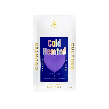 Counter Culture Cold Hearted Whole Bean Coffee, Medium Roast, Sweet Tea, Cherry & Cacao Nibs, 12 oz