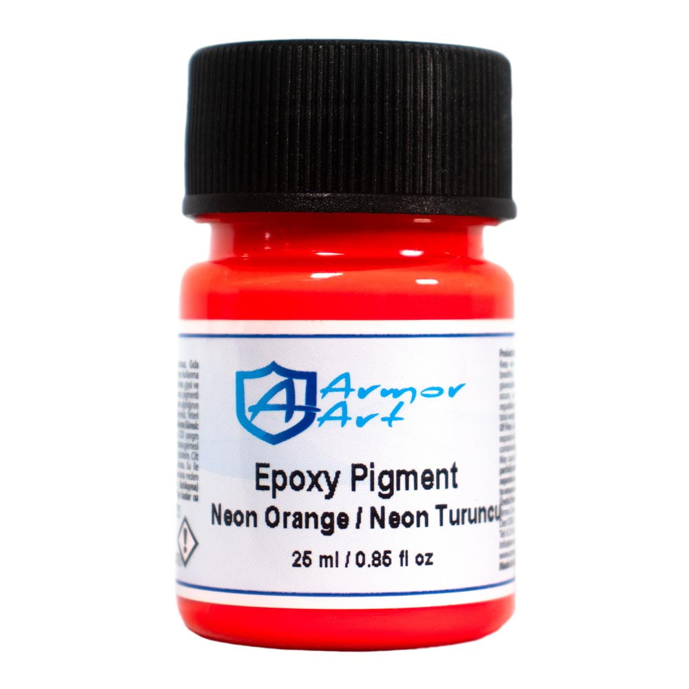 Counter Culture Diy Armor Art Pigment, Neon Orange, 0.85 oz. Epoxy Resin Dye for Water Effects