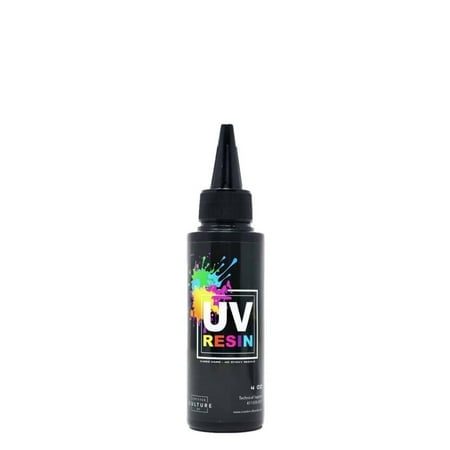 Counter Culture DIY Clear UV Resin 4oz – Fast Curing Resin for Jewelry & Crafts, 2-Min Cure Time