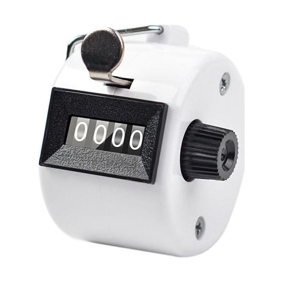 Counter Handheld Tally Counter, Mini 4-Digit Number Counters with Clear Display, Hand Mechanical Counters , for School Golf Sports Events Office Stadium Convenient