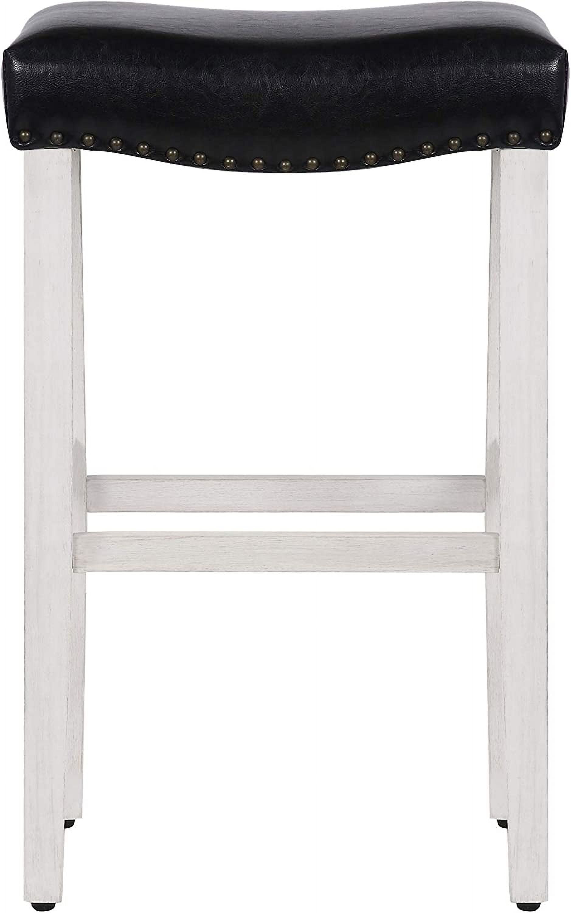 Counter Height Bar Stools 24 Inch Modern Farmhouse Saddle Stool Chair