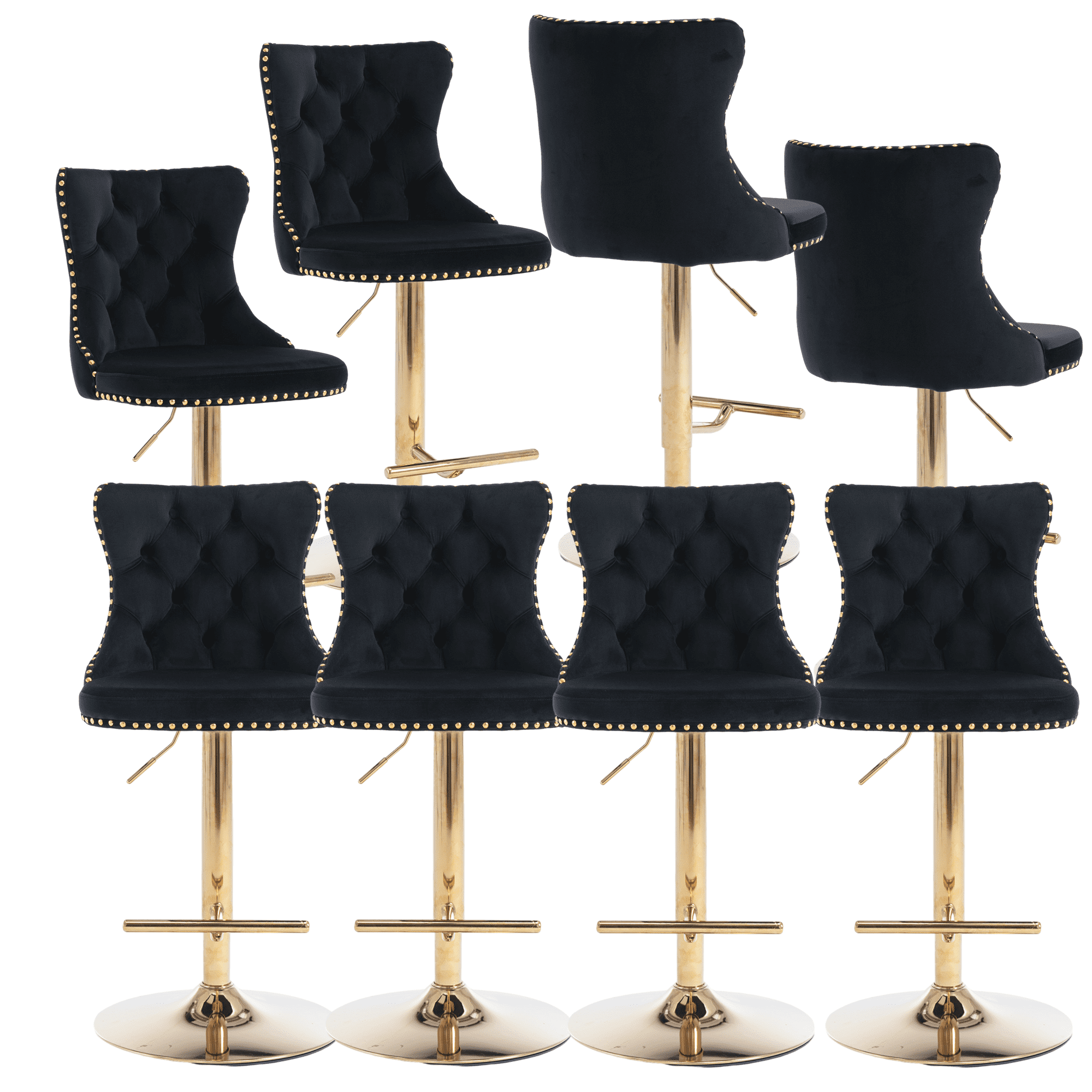 Counter Height Bar Stools from 25-33 Inch, Swivel Barstools with High ...