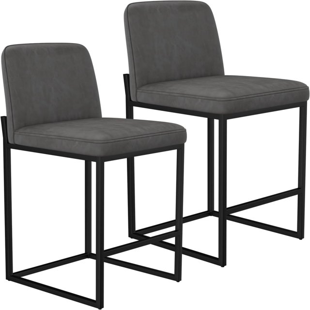 Counter Height Bar Stools 25.6 Inch Modern Bar Stools with Back and