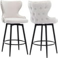 Counter Height Bar Stools Bar Stools with Back and Nailhead Linen