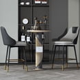 thumbnail image 1 of Counter Height Bar Stools with Full Back, 25 Inch Swivel Bar Stools Set of 2, Ergonomic Backrest and Metal Footrest, Modern Bar Stools for Kitchen Counter, Island, Dining Room, 1 of 8