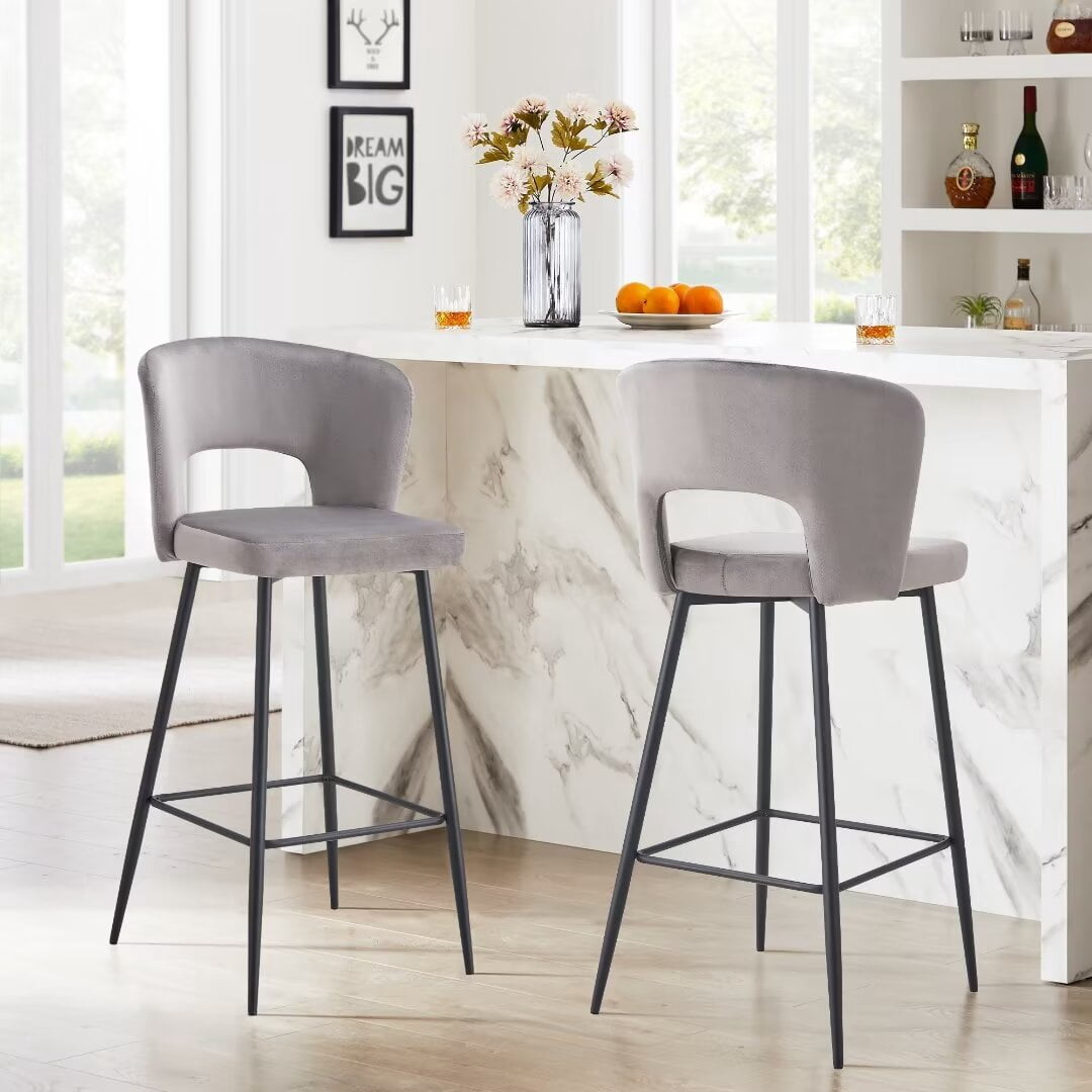 Counter Height Bar Stools Set of 2, 42.52"H Bar Chairs Kitchen Chairs ...