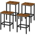 Counter Height Bar Stools Set Of 4 For Kitchen, 26 Inches Industrial