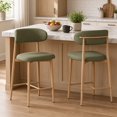 Bar Counter Tools Counter Height Bar Stools Set of 2, Upholstered Counter Stools Modern ...